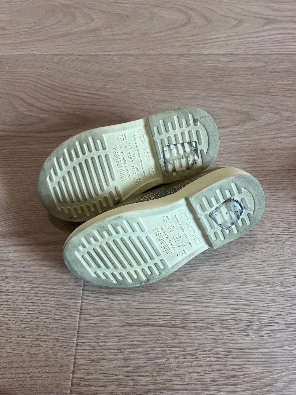 Set of 2 Mini Melissa Girls Jelly Mary Jane Shoes